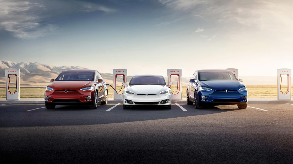 Tesla electric vehicle exterior